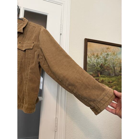 CAbi Casey Corduroy Jacket Brown khaki size Large - Picture 4 of 10